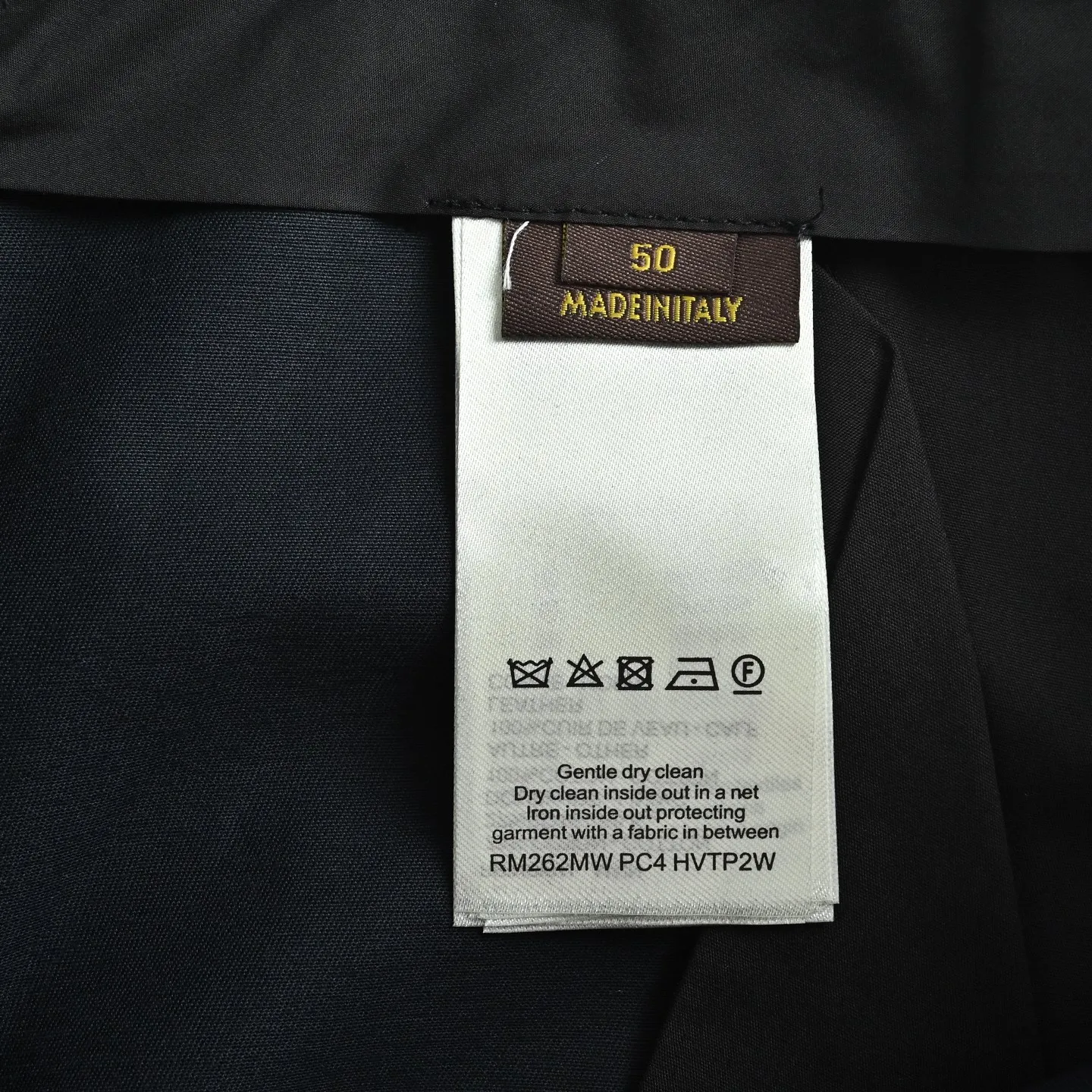 Louis Vuitton/Louis Vuitton pocket leather silk cotton crepe trousers